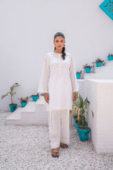 Sadia Aamir - Lily - White - Pure Lawn - 1 Piece